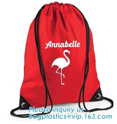 El bolso de lazo del tejido de poliester /advertising tira del arreglo para requisitos particulares BAGEASE del bolsillo del hombro de /nylon del bolso del paño de la mochila de la cuerda