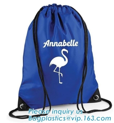 El bolso de lazo del tejido de poliester /advertising tira del arreglo para requisitos particulares BAGEASE del bolsillo del hombro de /nylon del bolso del paño de la mochila de la cuerda