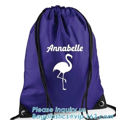El bolso de lazo del tejido de poliester /advertising tira del arreglo para requisitos particulares BAGEASE del bolsillo del hombro de /nylon del bolso del paño de la mochila de la cuerda