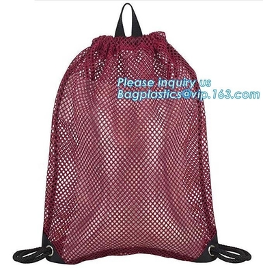los niños de la mochila del lazo enredan la mochila neta del regalo de la malla del fabricante de la mochila, mochila de ciclo al aire libre del lazo del poliéster