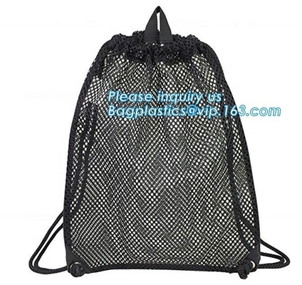 los niños de la mochila del lazo enredan la mochila neta del regalo de la malla del fabricante de la mochila, mochila de ciclo al aire libre del lazo del poliéster