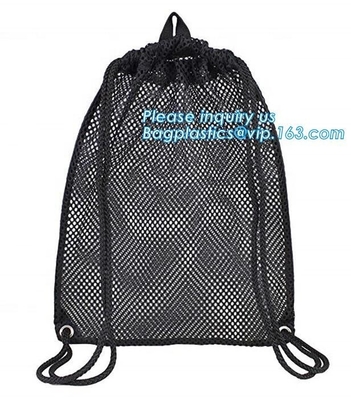 los niños de la mochila del lazo enredan la mochila neta del regalo de la malla del fabricante de la mochila, mochila de ciclo al aire libre del lazo del poliéster