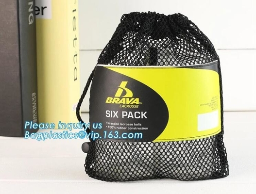 Mesh Gym Drawstring Bag Backpack para el baloncesto y el fútbol, pequeño packa del bagease de la mochila del bolso de la malla del lazo de la promoción