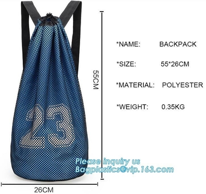 la mochila al por mayor modificada para requisitos particulares reciclada diario promocional del lazo de la malla, niños de la mochila del lazo enreda el manufact de la mochila
