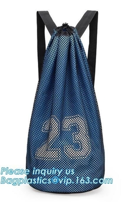 la mochila al por mayor modificada para requisitos particulares reciclada diario promocional del lazo de la malla, niños de la mochila del lazo enreda el manufact de la mochila