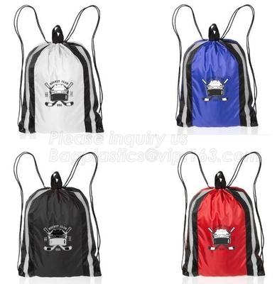 poliéster promocional de la calidad de la extremidad de la mochila del lazo del gimnasio, mochila, bolso resistente de la mochila del deporte, bolso del zapato del cierre de la secuencia