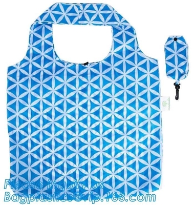 Bolso de ultramarinos plegable plegable polivinílico, bolso que hace compras plegable reutilizable de nylon de encargo, packag del bolso del equipo universitario de Gymsack del poliéster 420D