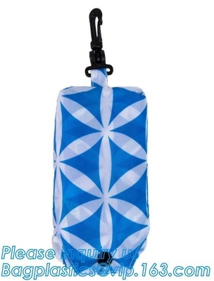 Bolso de ultramarinos plegable plegable polivinílico, bolso que hace compras plegable reutilizable de nylon de encargo, packag del bolso del equipo universitario de Gymsack del poliéster 420D