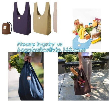 Bolso de compras metálico no tejido profesional modificado para requisitos particulares del poliéster, bolso de lazo del poliéster/bolso del poliéster de la promoción/de nylon