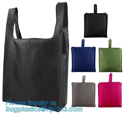 Pequeño bolso de lazo del poliéster de gimnasio de los deportes baratos portátiles de los zapatos, vagos baratos modificados para requisitos particulares poliéster modificados para requisitos particulares de las compras del plegamiento