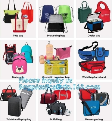 Bolso de nylon modificado para requisitos particulares colorido de la mochila del lazo del poliéster impermeable del logotipo moda barata al por mayor del precio de la pequeña, deporte