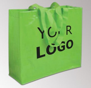 El logotipo promocional imprimió los bolsos de encargo que hacían compras tejidos los pp negros reutilizables baratos, bolso tejido PP laminó las compras no tejidas B