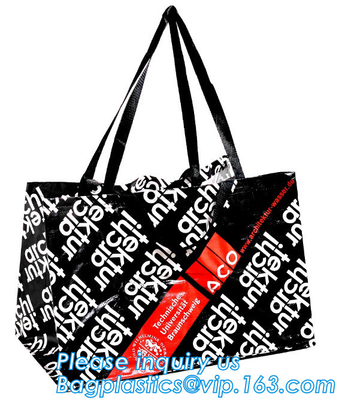 Eco Tote Shopping Carry Fabric amistoso PP laminó el bolso tejido reciclable, las compras plegables de encargo recicla los PP no tejidos