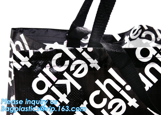 Eco Tote Shopping Carry Fabric amistoso PP laminó el bolso tejido reciclable, las compras plegables de encargo recicla los PP no tejidos