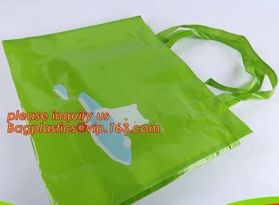 la bolsa de asas del polipropileno, bolso promocional del maquillaje de la tela no tejida de Tote Fabric Polypropylene Laminated PP de las compras del vino, OEM