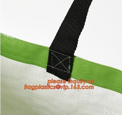 China en línea laminó el bolso tejido los pp de las compras, las compras plegables recicla el bolso tejido los PP, bolso tejido los pp que hacía compras promocional