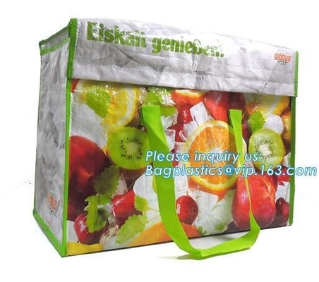 bolso que hace compras tejido PP grande de 50kg Matte Starry Lamination con la cremallera, cruce reutilizable ambiental que hace compras del supermercado