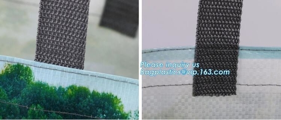Impresión de encargo de la imagen reciclar el bolso tejido Pp promocional laminado de las compras, fábrica Logo Reusable Folda de encargo de la promoción