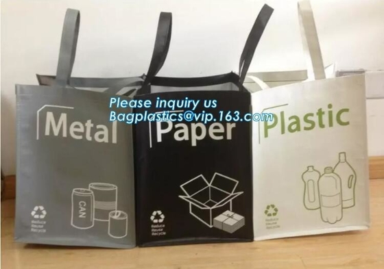 El plegamiento reciclable de encargo de la fábrica laminó compras no tejidas del bolso de los pp con la transferencia de calor que imprimía la tela no tejida lleva