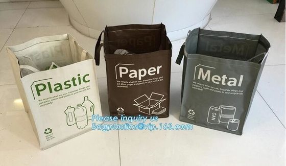 El plegamiento reciclable de encargo de la fábrica laminó compras no tejidas del bolso de los pp con la transferencia de calor que imprimía la tela no tejida lleva