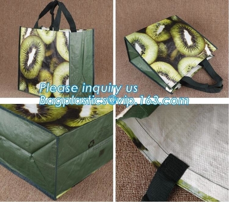 El bolso que hacía compras no tejido de los pp de la moda, ultramarinos laminó el bolso no tejido, Logo Printed Shopping Bag, Tote Bags, bolso tejido tela