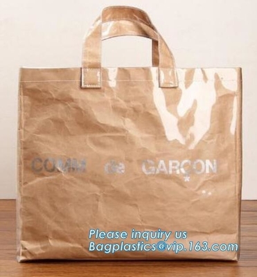 La bolsa de asas para hacer compras, bolso durable del tyvek de la moda, productos vendedores superiores Du Pont Tote Tyvek Bags de papel del papel de Tyvek y de Kraft