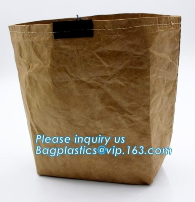 Bolsa de papel impermeable resistente, bolso de papel, bolso de embrague, la bolsa de asas respetuosa del medio ambiente de Tyvek, compras plegables impermeables