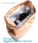 Prenda impermeable que hace compras durable Tote Bag de Tyvek de Du Pont del bolso Rasgón-resistente respetuoso del medio ambiente del papel con el paquete del bagease de la cremallera