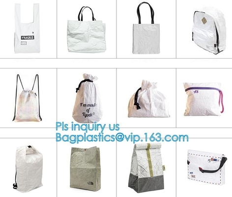 Bolso de papel lavable del eco del bolso que hace compras, diseño de encargo marrón de papel lavable del logotipo de la bolsa de asas, bolsa de papel lavable de la bolsa de asas, lavado