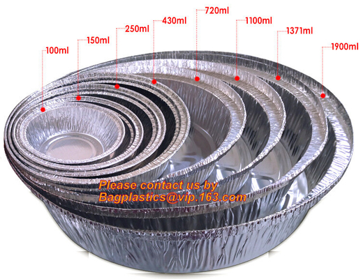 Envase disponible rectangular para los alimentos de preparación rápida, envase profundo del mismo tamaño BAGEASE PACKA del papel de aluminio del papel de aluminio del vapor