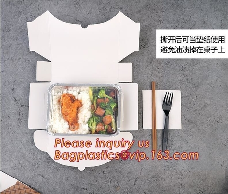 Con la categoría alimenticia clara del certificado de las tapas FDA de las tapas de papel 700 1000ml disponibles 1200ml 7&quot; 8&quot; 9&quot; comida BAGEASE del papel de aluminio