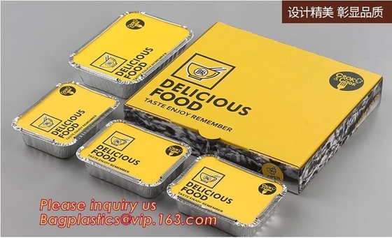 bagplast disponible de la fábrica del envase del cuadrado del papel de aluminio del envase del cuadrado del papel de aluminio del envase del cuadrado del papel de aluminio