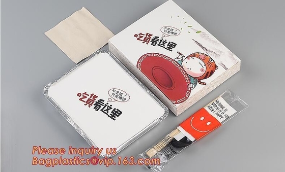 bandeja de la barbacoa, bandeja de alta calidad de la barbacoa del papel de aluminio, envase disponible del papel de aluminio, comida disponible del papel de aluminio