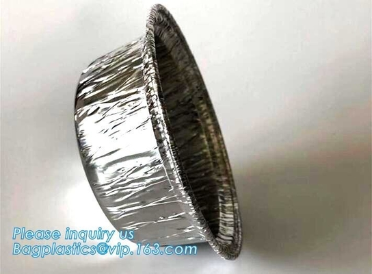 envases de comida disponibles del envase del papel de aluminio de la comida de la ronda de 120 ml, aluminio del rectángulo de los envases de comida del papel de aluminio