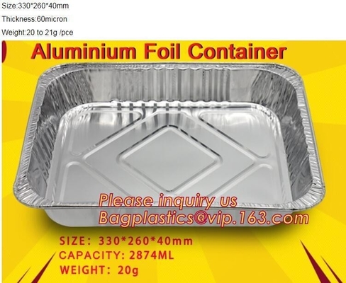 Bien venta del envase de aluminio de abastecimiento del envase del papel de aluminio del envase de Tray Fast Food Disposable Foil BAGEASE PACKAG