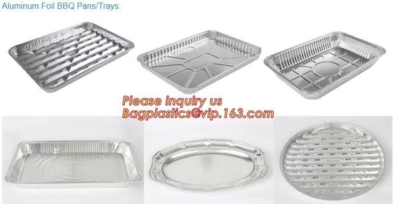 el envase/la bandeja/la fiambrera del papel de aluminio para el envasado de alimentos, los alimentos de preparación rápida seguros del horno para llevar sacan a las FO de aluminio disponibles