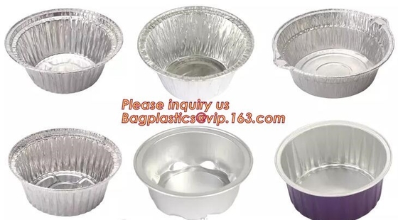Envase plano para la línea aérea, envase del papel de aluminio de la línea aérea del envase de comida del papel de aluminio del papel de aluminio de la fiambrera