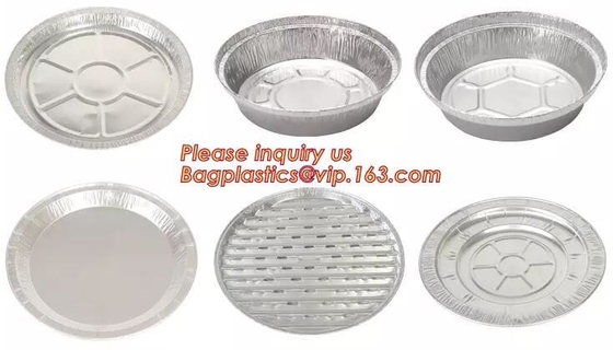 Envase plano para la línea aérea, envase del papel de aluminio de la línea aérea del envase de comida del papel de aluminio del papel de aluminio de la fiambrera