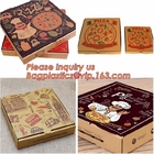 El cartón de la pizza de Kraft saca a envases las cajas de embalaje de la pizza de la caja barata de la entrega, bagea de empaquetado de las cajas de la pizza reciclable