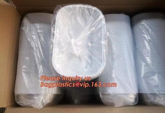 envase para llevar disponible profundo de la categoría alimenticia del papel de aluminio 840ml, envase del papel de aluminio del hogar para el bagease de la comida