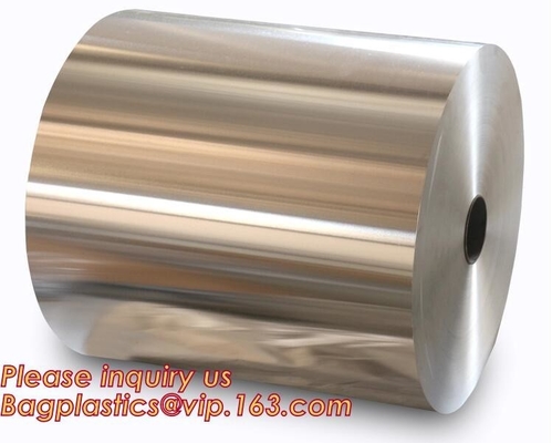 Utilización la categoría alimenticia del rollo enorme del papel de aluminio del papel de la hoja de Alu, hoja para el rollo de jumbo al por mayor del papel de aluminio del envasado de alimentos