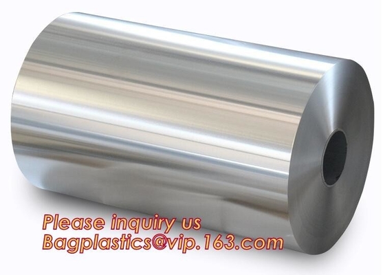 Utilización la categoría alimenticia del rollo enorme del papel de aluminio del papel de la hoja de Alu, hoja para el rollo de jumbo al por mayor del papel de aluminio del envasado de alimentos