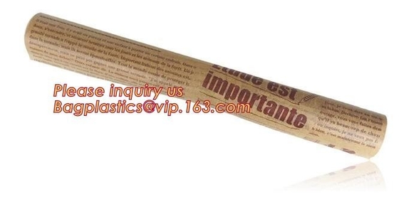 Papel de pergamino cubierto silicón antiadherente de la anchura de los 5M*37CM que cuece, papel de la asación para la parrilla, línea, cocinando, bagplastics pac de la BARBACOA
