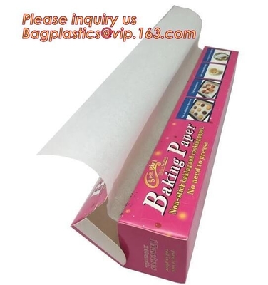 hojas del papel de pergamino del silicón, papel de pergamino del silicón de la pulpa de madera de la naturaleza para cocinar, papel coloreado del papel coloreado/colore