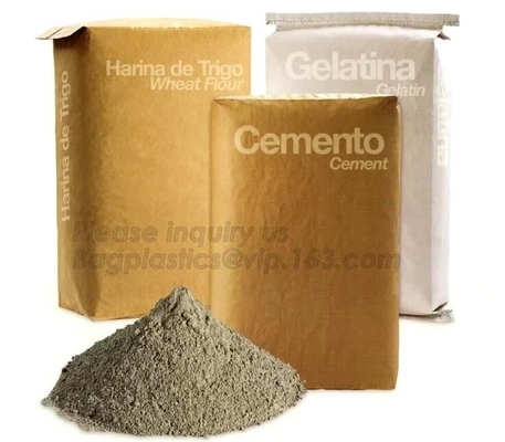 BOLSA LAMINADO, DE BROWN PLÁSTICA DE PAPEL KRAFT DE PAPEL, PAPEL DE KRAFT BLANCO, PAPEL Y BOLSO DE LA PELÍCULA DEL PE, PAQUETE KRAFT DE 3 CAPAS DEL PIENSO