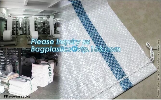 el bopp tejido los pp reciclado blanco del bolso de la agricultura de 25kg 50kg laminó fabricantes tejidos los pp de China de los bolsos, harina, arroz, fertiliza