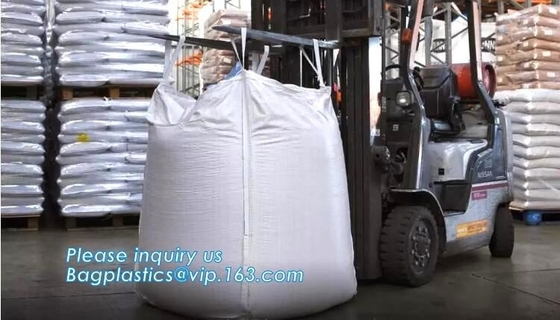 los bolsos a granel grandes tejidos del polipropileno del bolso FIBC de los pp, bolso grande tejido los pp del bolso del bulto del fibc de la fuente para el bolso del jumbo 500kg lanzan el fibc con una honda, limi
