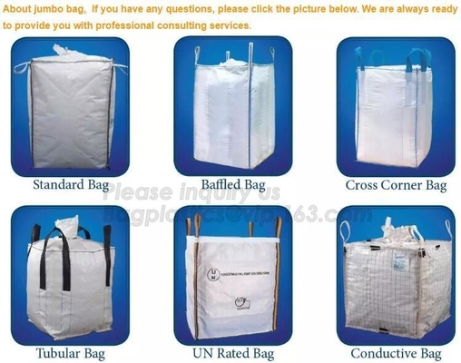 Bolsos grandes de 1 Ton Super Sack Pp Woven para el embalaje a granel/Bagease del fertilizante
