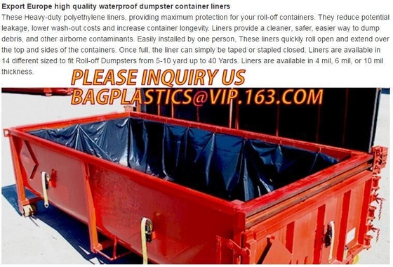 envase tejido lagrge adicional del contenedor del lazo del PE trazadores de líneas del envase del contenedor del negro del lazo de 20 yardas para el bagplastics