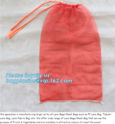 el bolso blanco del ajo del bolso de la malla del raschel del PE, naranja Rusia PE de los 45*75cm hizo punto los bolsos que embalaban del raschel de la malla plástica de la gasa de vuelta para Agricul